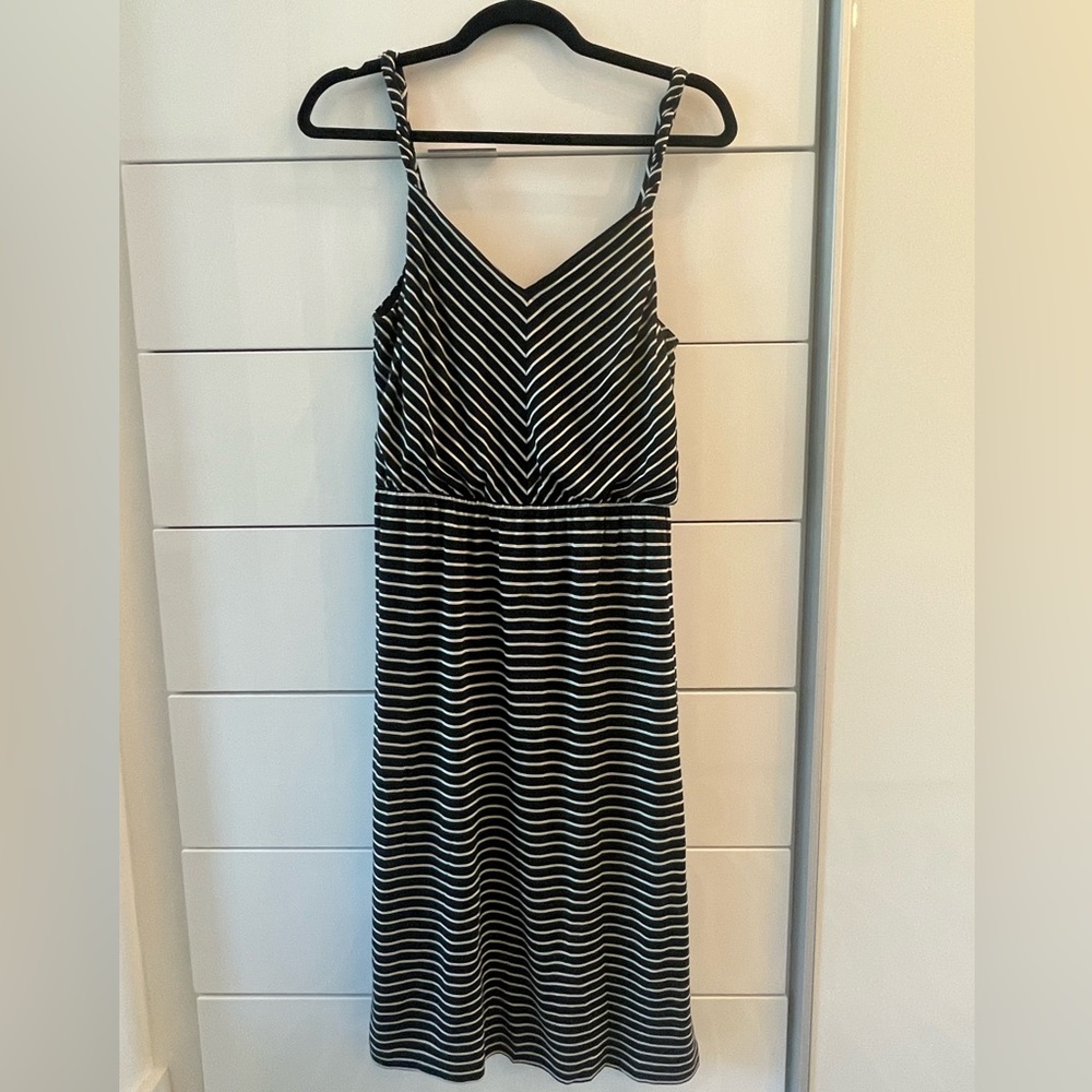 Black and White Striped Dress